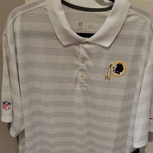 BNWT Men's Nike Dri-Fit Polo 3XL - Redskins -White